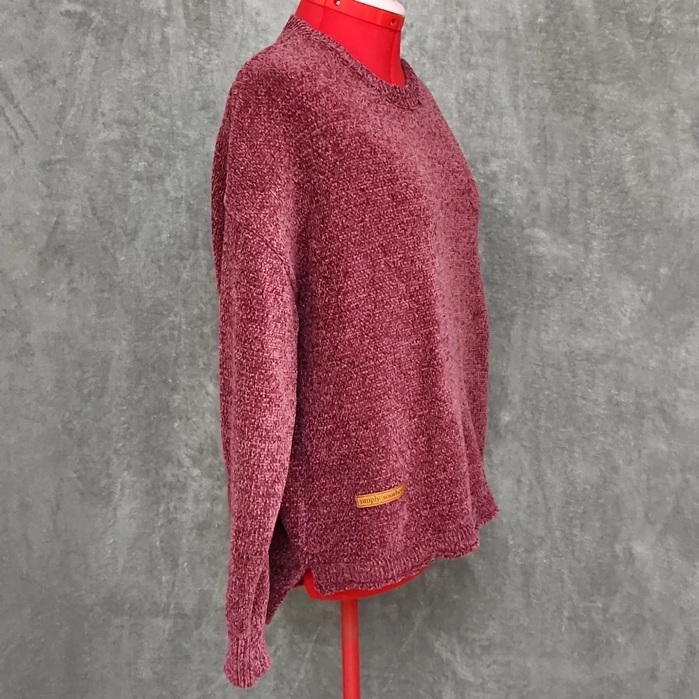 SIMPLY SOUTHERN purple knit sweater size XL - Picture 4 of 11